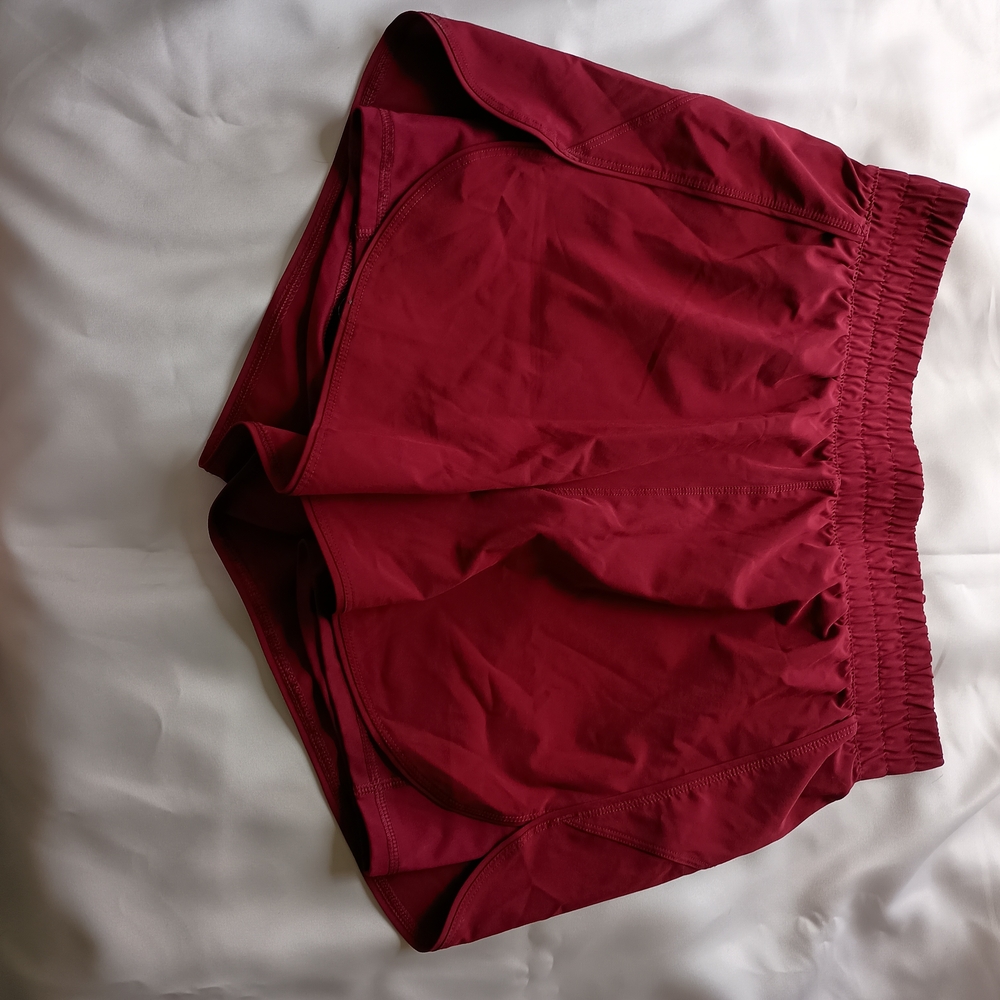 Women's Red Athletic Shorts
